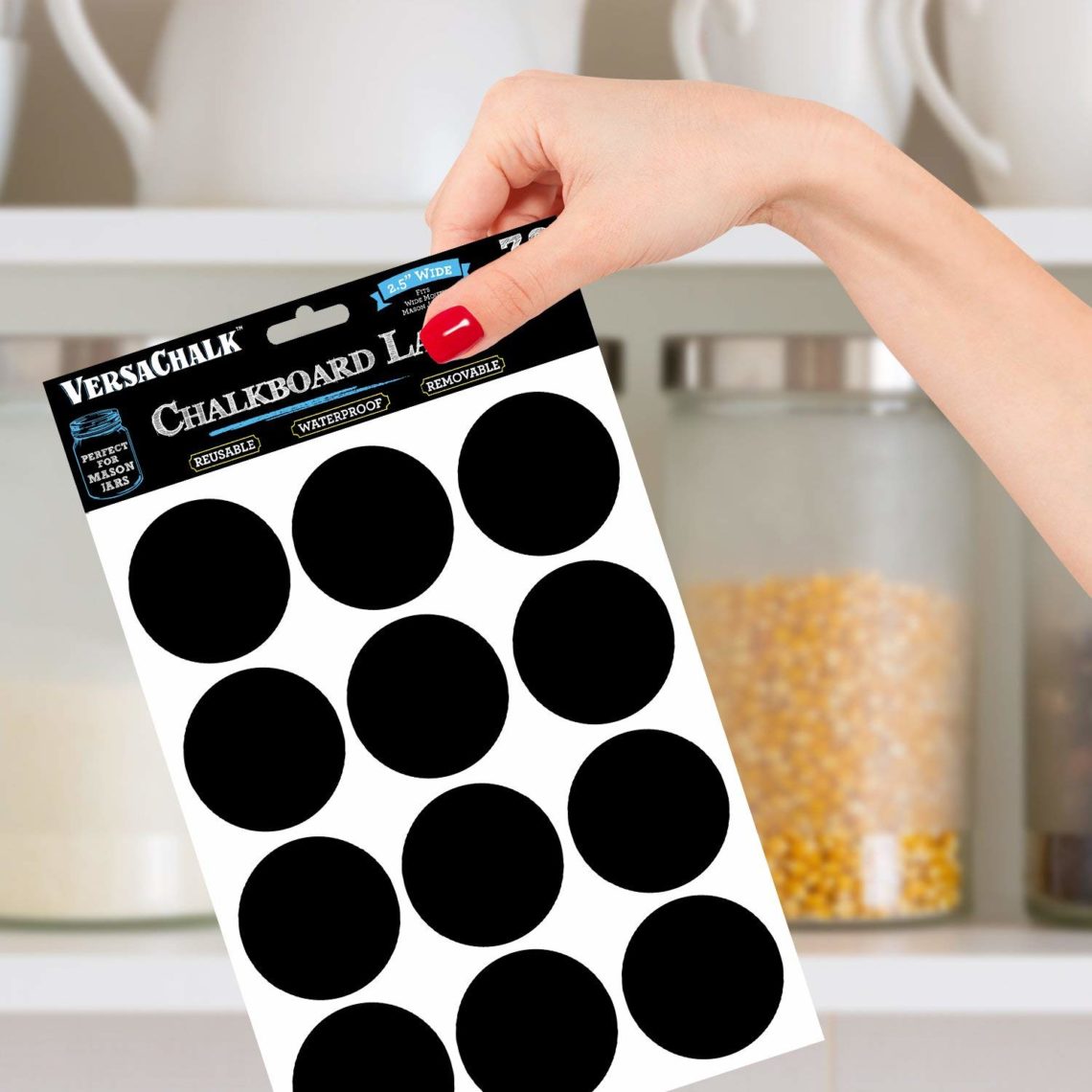VersaChalk Round Chalkboard Stickers True Forage